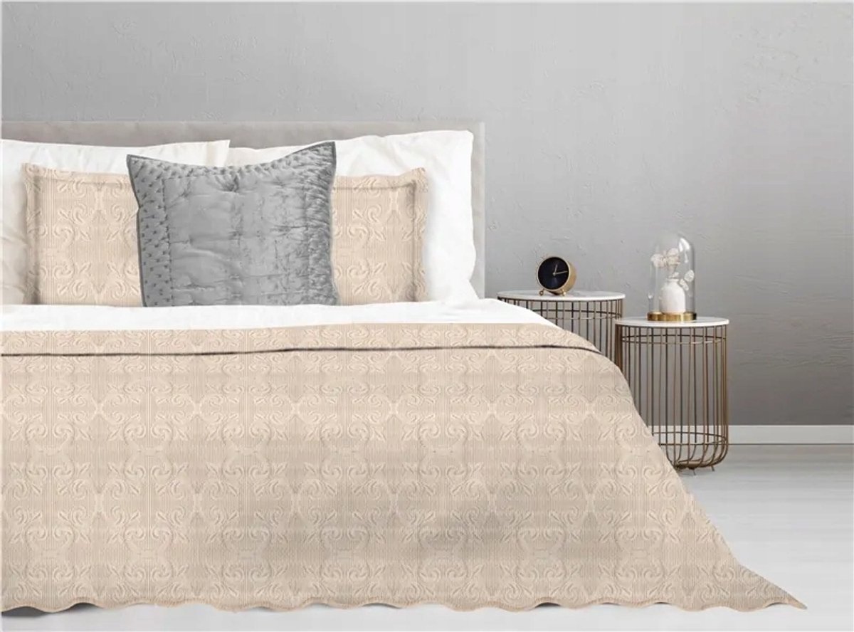 Narzuta Barok Beż 70x160 cm - Elegante Dekoration voor uw Slaapkamer