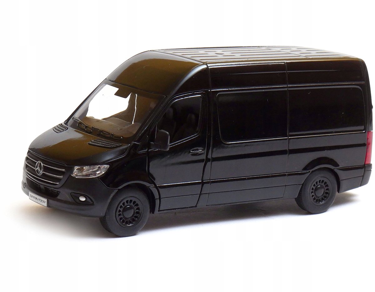 Mercedes-Benz Sprinter modelauto Kinsmart 1:32 Zwart