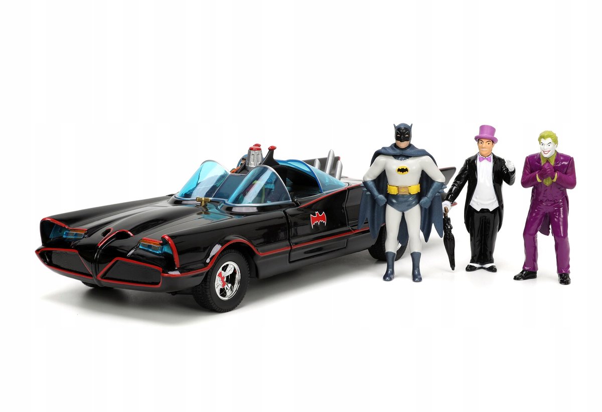 Jada Classic TV-serie Batmobile met 4 figuren 1:24 - Batman DC-model