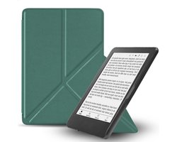 RENALUX - Étui pour liseuse Kobo Clara BW - Sleepcover Bookcase - Couverture de livre - Vert foncé