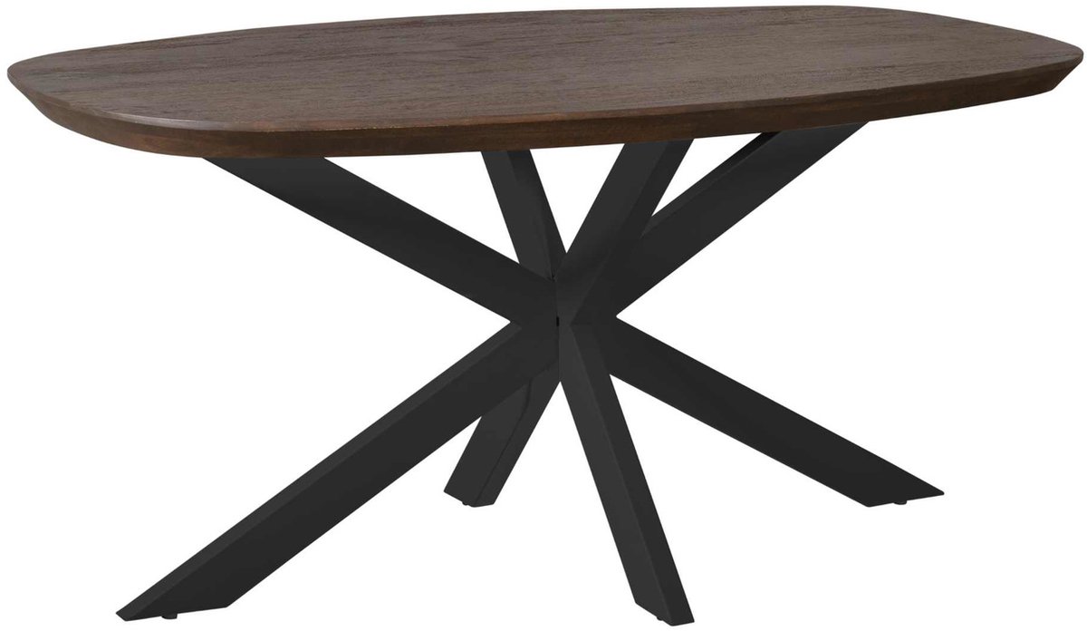 Starfurn Eettafel Madison - Zwart - 90x160x76 cm