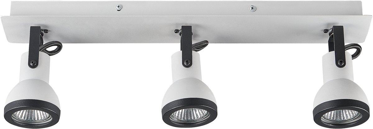 BARO - Plafondlamp - Wit/Zwart - IJzer