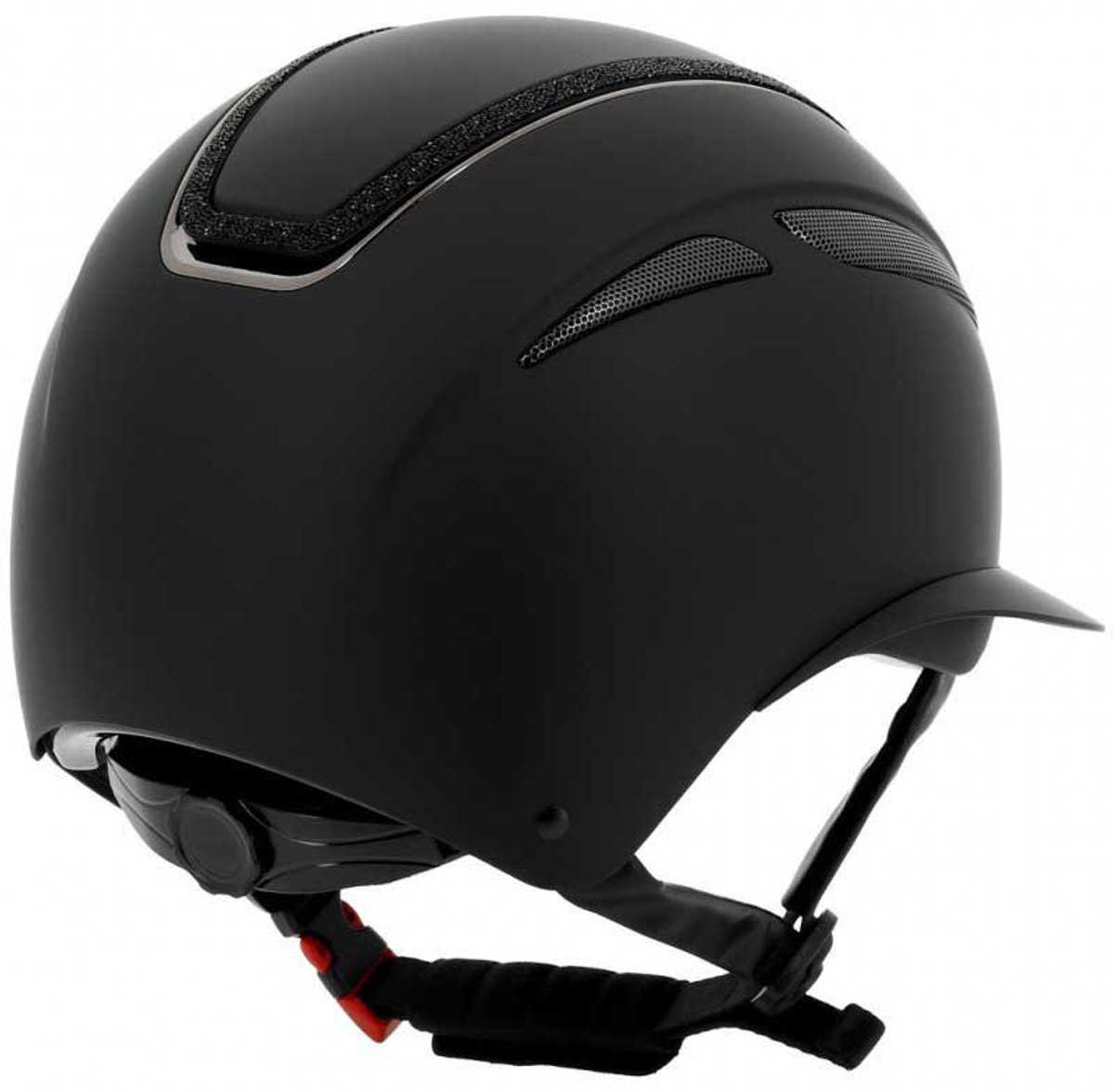 Equitheme Agris Helm Zwart 56-58 cm Man,Vrouw