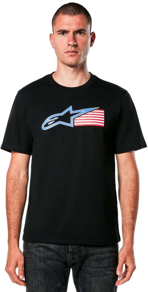 Alpinestars Racing Usa Csf T-shirt Met Korte Mouwen Man Zwart