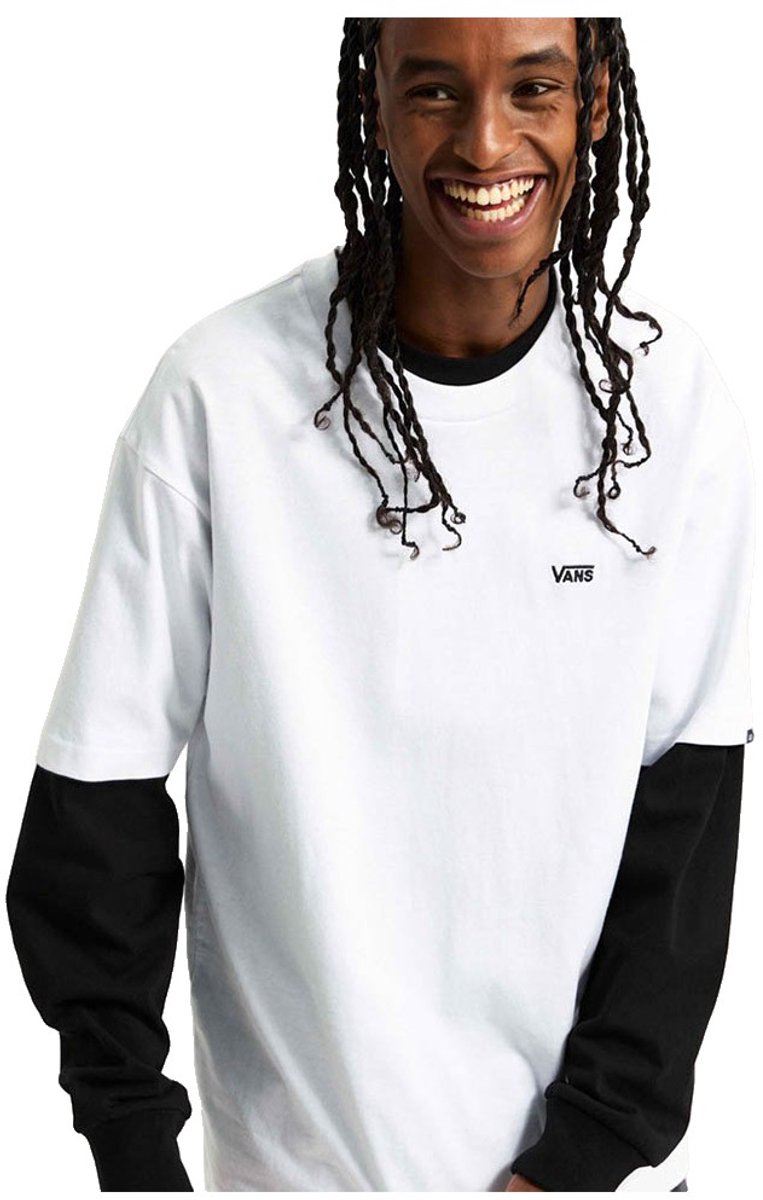 Vans T-Shirt Left Chest Ii Loose Short Sleeve 000P1P/VNWHT -XXL Wit