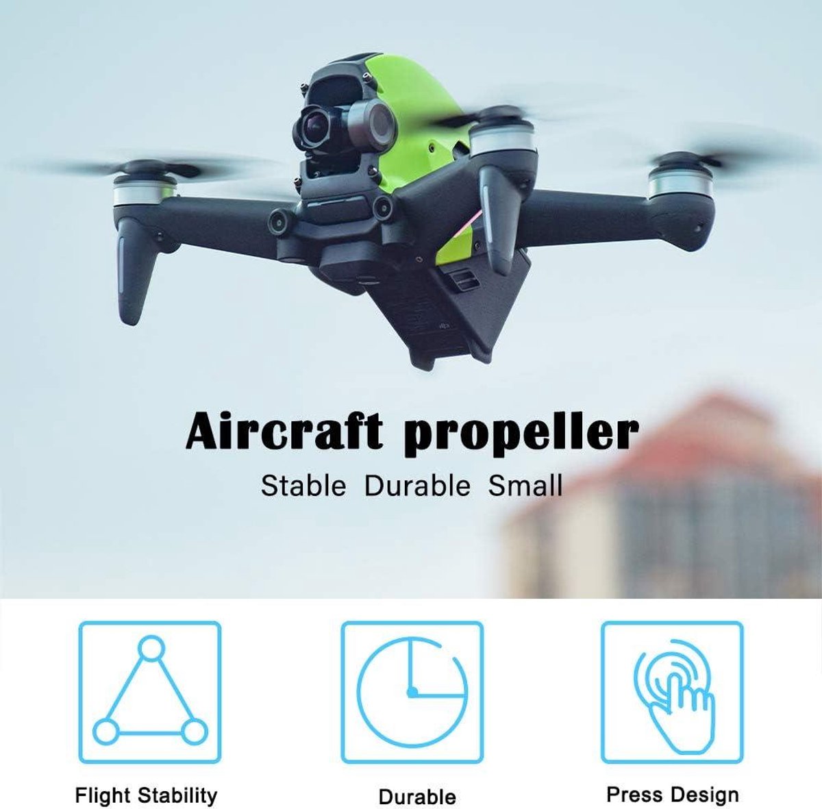 Allecto plus - 2 paar FPV-propellers voor DJI FPV Combo-drone met 4K-camera - rode rand – foto 3