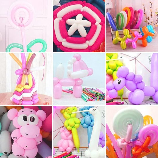 260 Vouw- en Modelleerballonnen voor het vouwen van ballonfiguren - Partystyling Groothandel