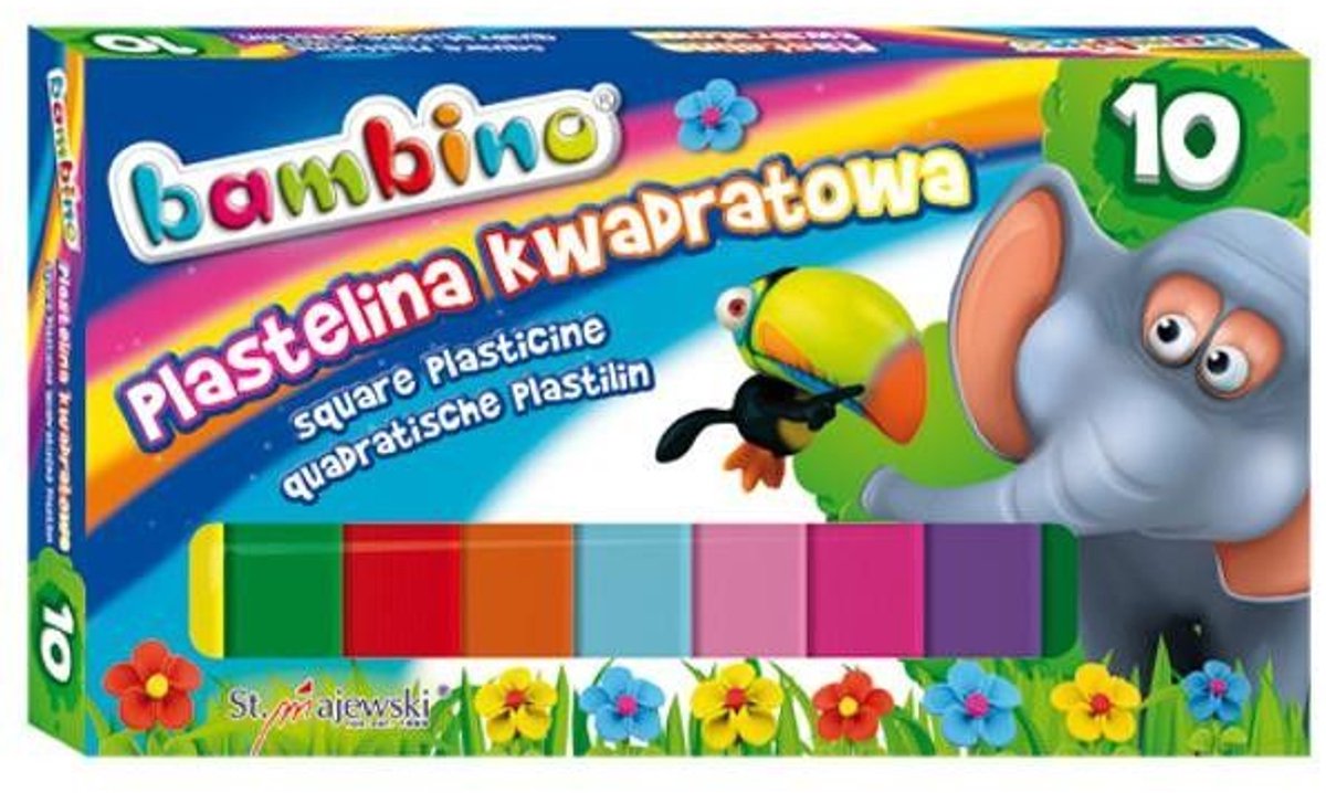 Bambino Plastilineset - 10 levendige kleuren