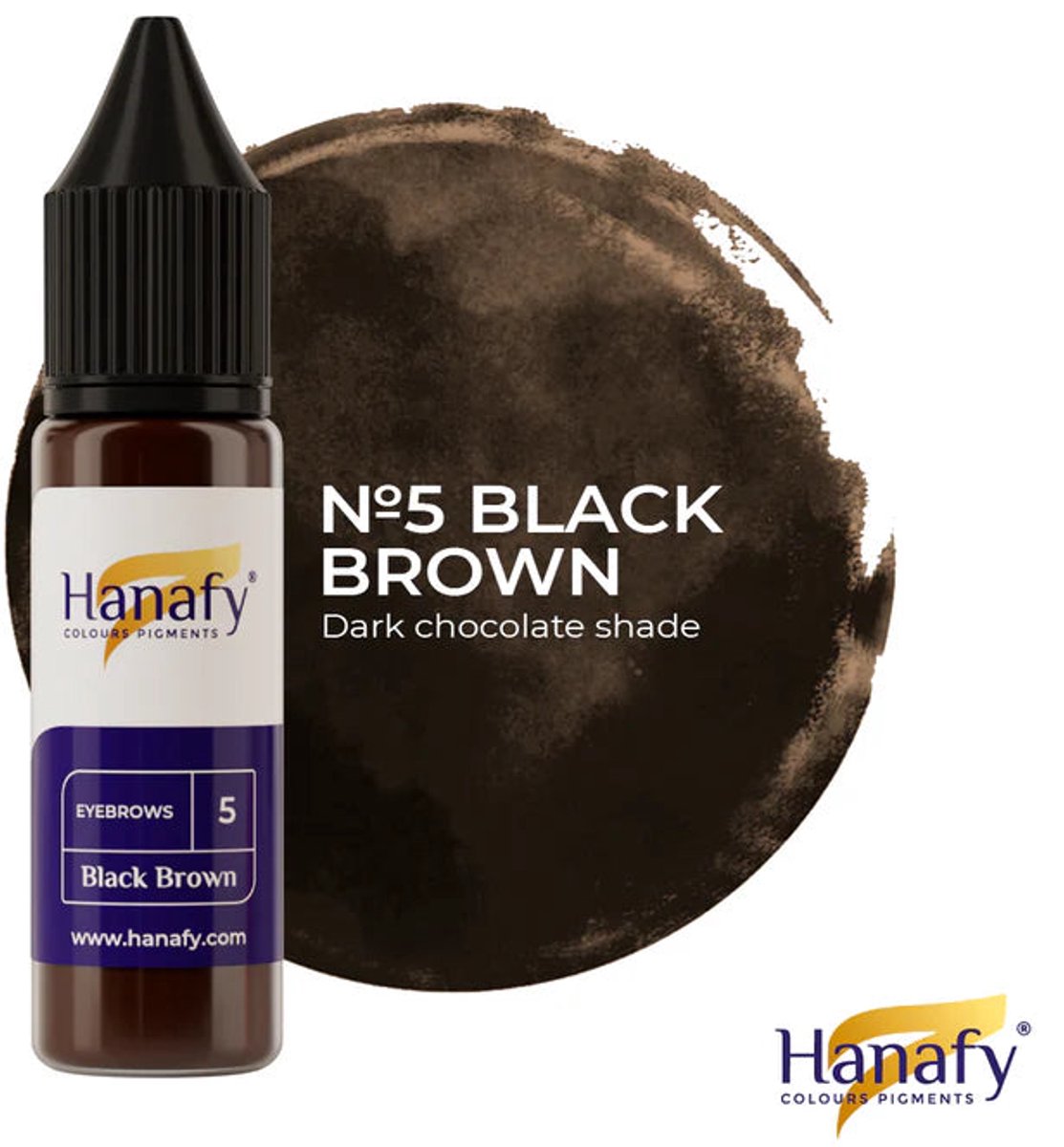 Hanafy Eyebrow Pigment No.5 – Black Brown