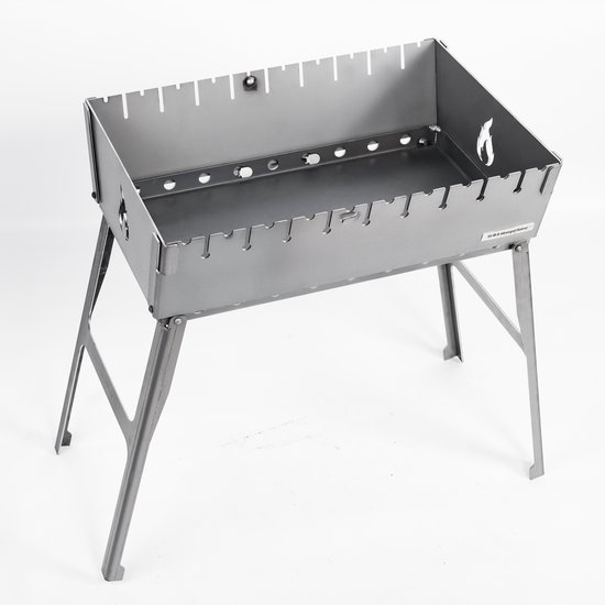 Mangal Grill Koffer 10 Spiesen Kool Grill 3mm Staal Opvouwbaar — afbeelding 2
