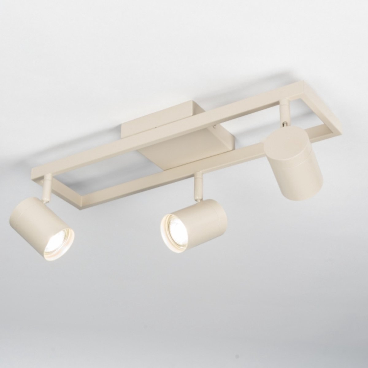 Lumidora Opbouwspot 75381 - MASON - 3 Lichts - GU10 - Beige - Zand - Metaal