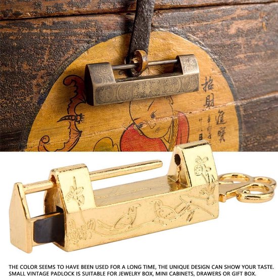 Vintage hangslot voor escape room
