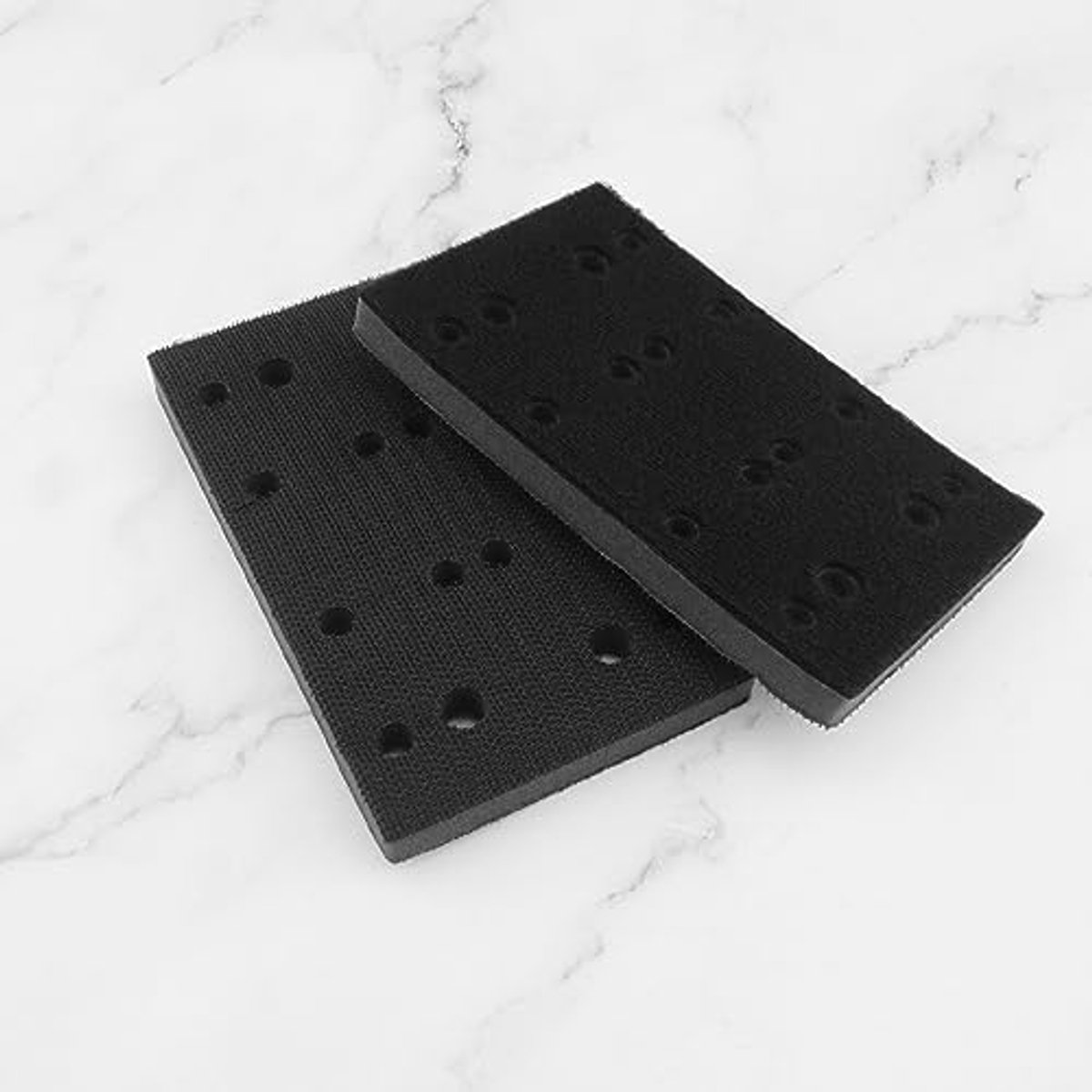 Pack of 2 Soft Sponge Replacement Pads Compatible with Festool RTS 400/RS 400/RTSC 400, Sponge Sanding Pad Adapter 80 x 133 mm