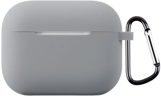 Telestore - Étui soft pour AirPods Pro 3 - Gris - Étui en TPU - Housse de protection pour AirPods Pro 3 - Étui AirPods Pro 3 - Convient pour Apple AirPods Pro 3 - Étui en gel avec porte-clés