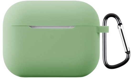 Telestore - hoesje geschikt voor AirPods Pro 3 soft case cover - groen - TPU hoesje Beschermhoes - AirPods Pro 3 Cover - AirPods Pro 3 hoesje - Geschikt voor Apple AirPods Pro 3 - gel hoesje met sleutelhanger