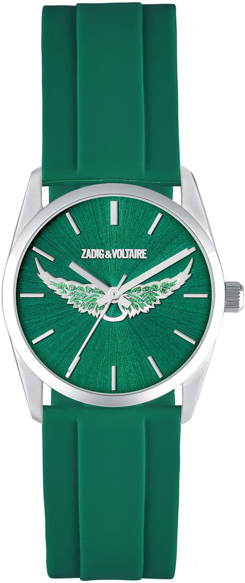 Horloge Zadig Rubber Green