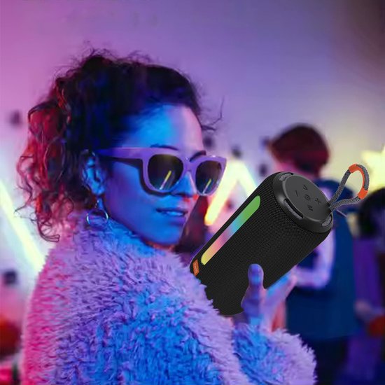 Zenwire Vibe BS-09 Bluetooth Speaker - Draadloze Draagbare Luidspreker 26W - Bluetooth 5.3 - FM Radio - IPX4 - TWS - USB-C - Micro SD - RGB — afbeelding 2