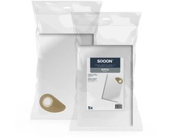 SQOON® Stofzuigerzakken geschikt voor Nilfisk Buddy II - Gelijk aan model: 81943048 - High Filtration - Ideaal voor industrieel gebruik en fijne stofopname