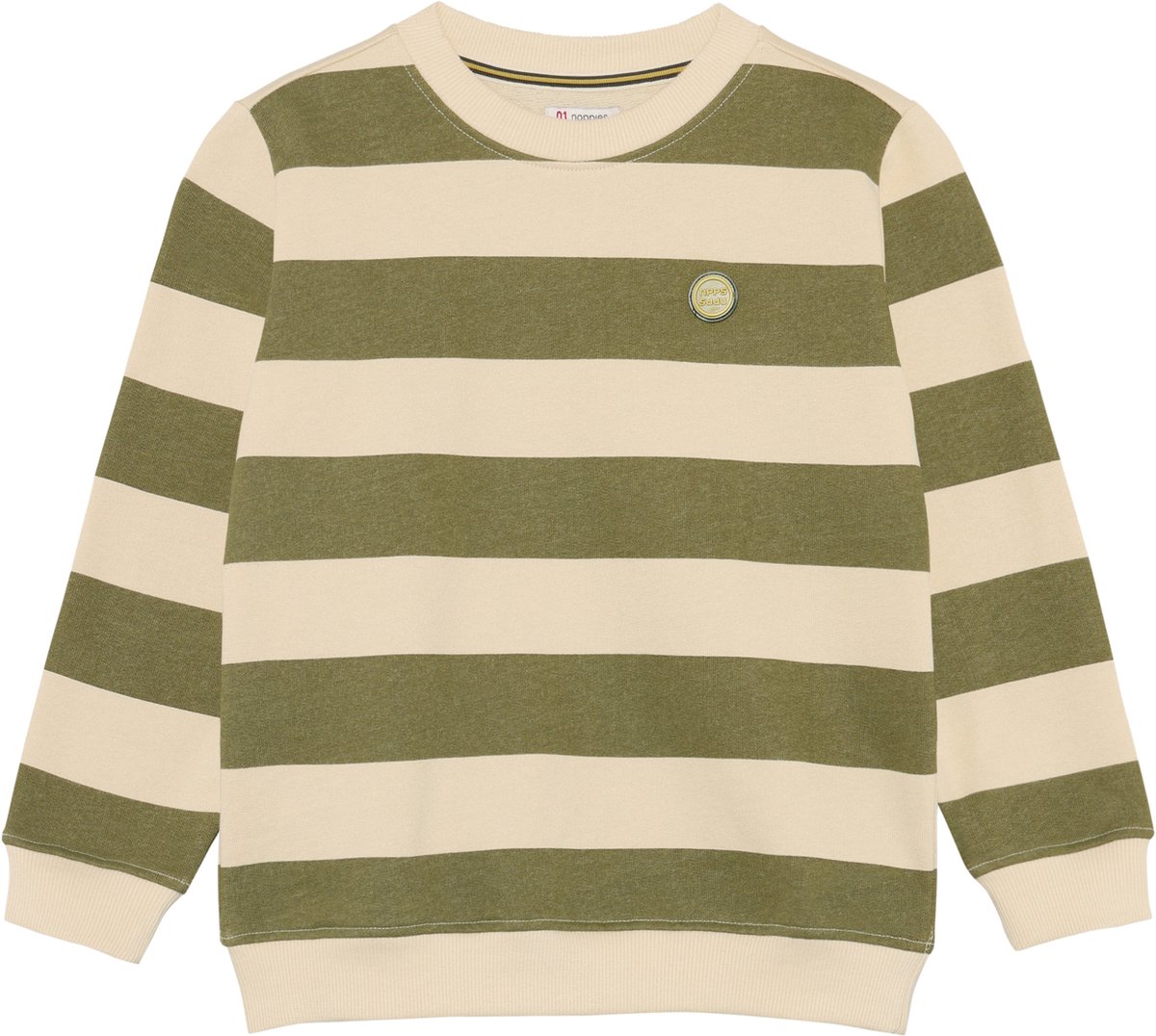 Noppies Trui Raoul - Stripe Pattern Medium Grey - Maat 110