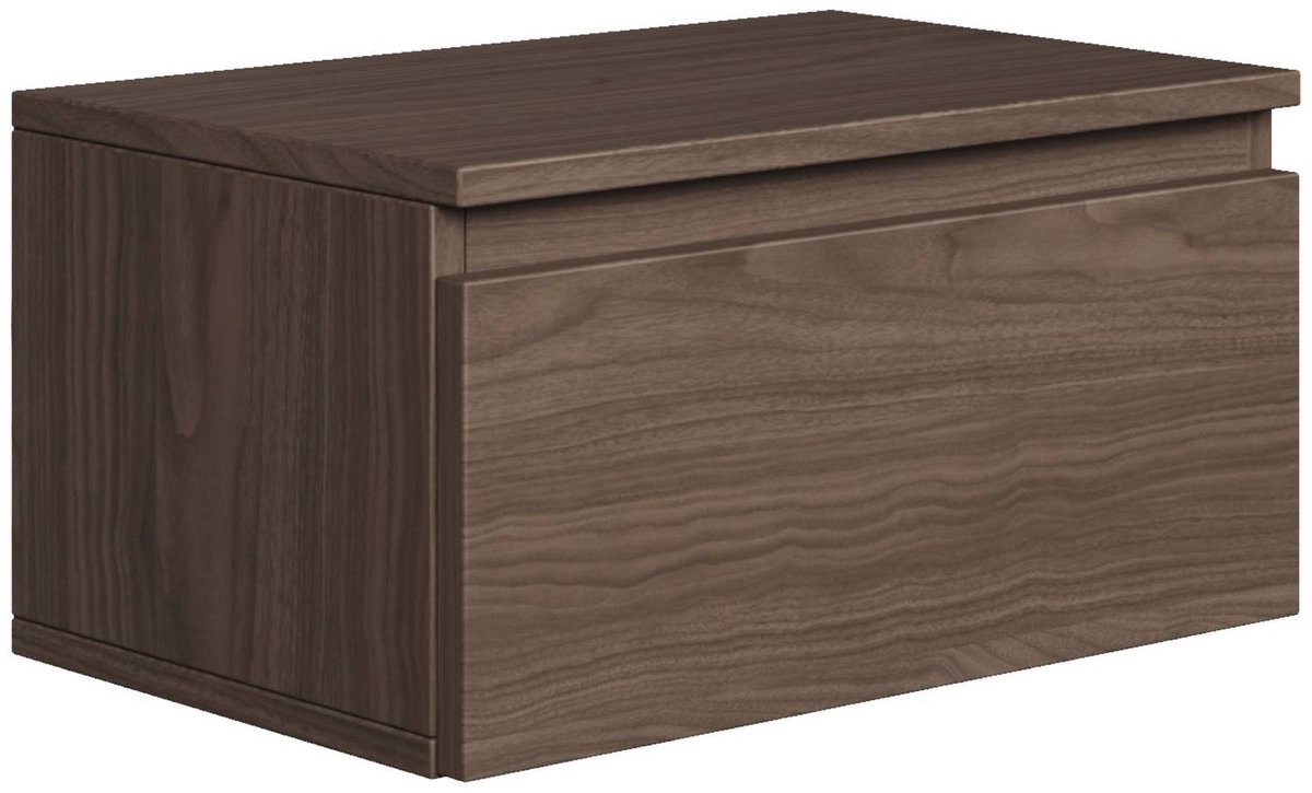 Selsey Bemmi – Wandnachtkastje met lade walnoot Wisconsin 49 cm