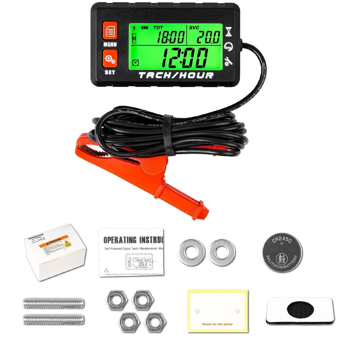 Digitale Uurmeter Tachometer voor Motoren - Waterdicht en Eenvoudige Installatie