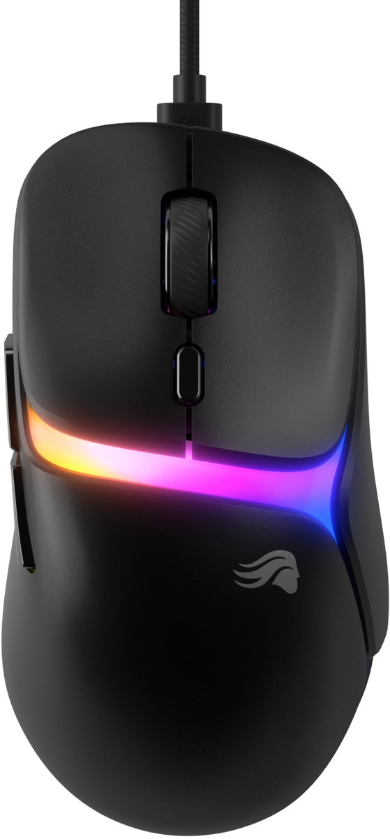 Glorious Gaming Model D3 - Bedrade Gaming Muis - 30K DPI - Ultralicht 57 g - Optisch - RGB - Zwart