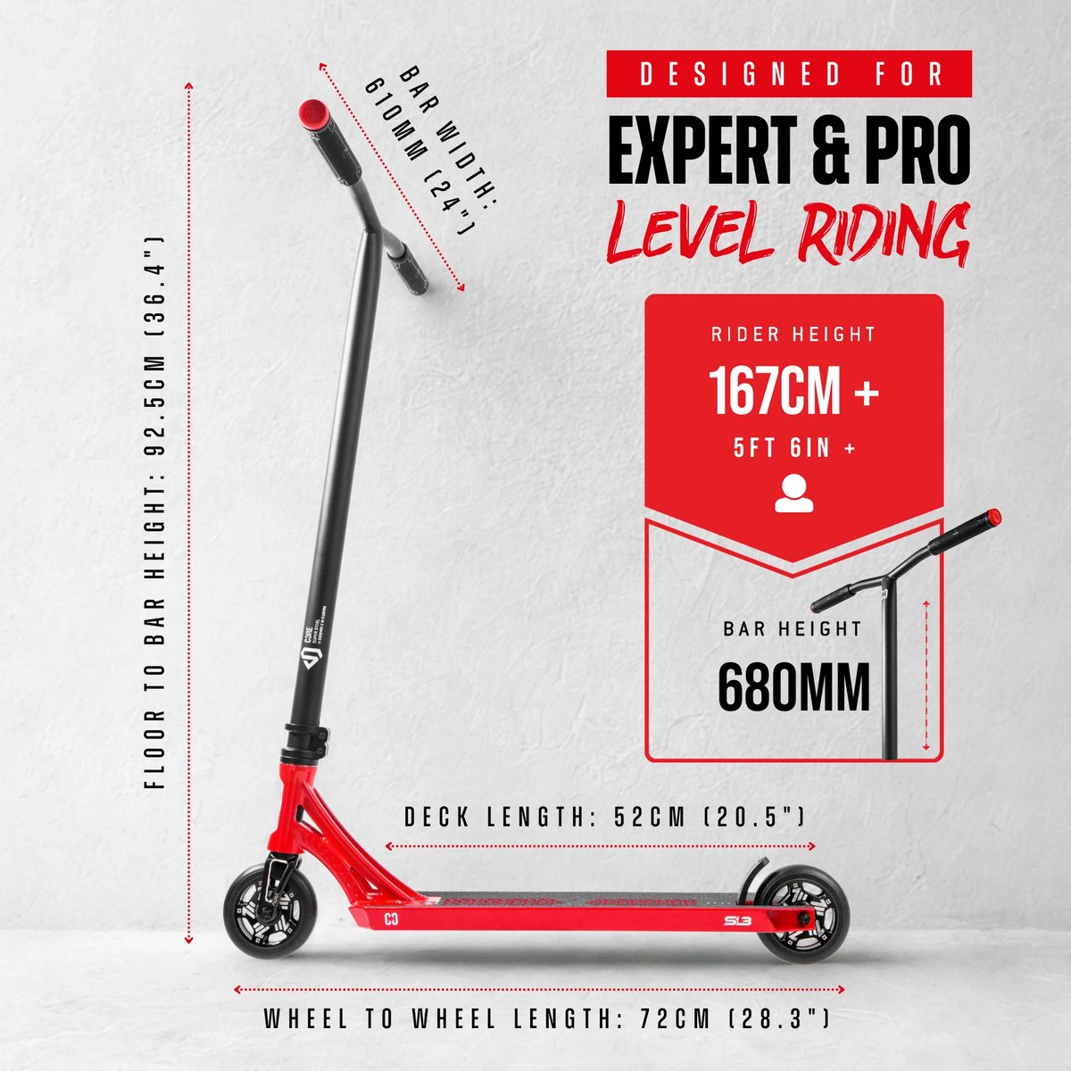 Core SL3 Stuntstep Red