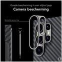 Gunmetal camera ring, 3mm dik, biedt goede camera bescherming.