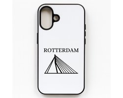 Hacebo® - Rotterdam telefoonhoesje - Rotterdam - toeristen Rotterdammers - telefoonhoesjes - cadeautje - kado - Erasmusbrug - Zuid Holland - hoesje geschikt voor iPhone 16