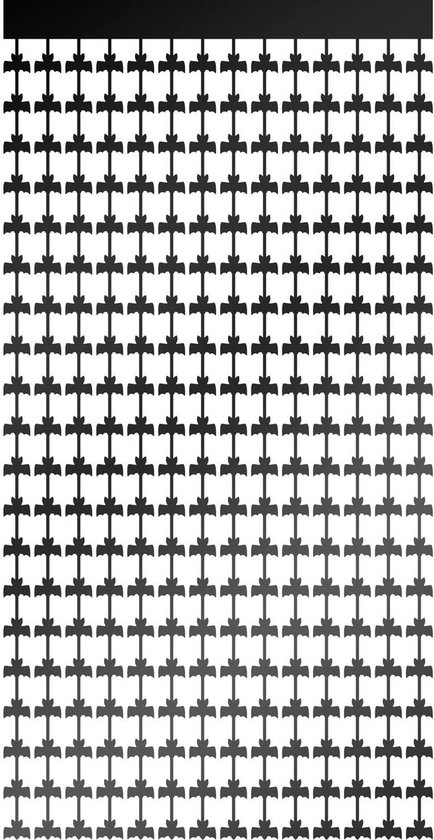 Folat - Deurgordijn Zwarte Vleermuizen - Halloween - Halloween Decoratie - Halloween Versiering