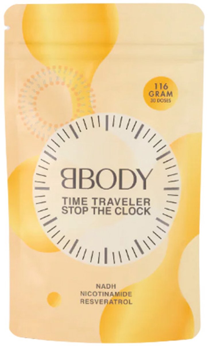BBody Time Traveler Stop The Clock / voedingssupplement in poedervorm met intensief anti-verouderingseffect 116 g