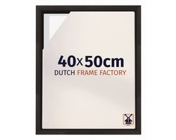 Baklijst 40x50 cm - Eiken Donker - Geschikt voor Canvasdoek - MDF Baklijst Lausanne