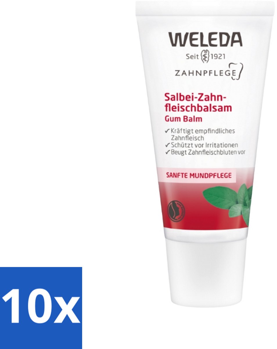 10 x WELEDA - Tandvleesbalsem - 30 ml - Tandvleesbalsem - Tandvlees Verzachting - Tandvlees Versterking - Natuurlijke Tandzorg - Tandvleespreventie