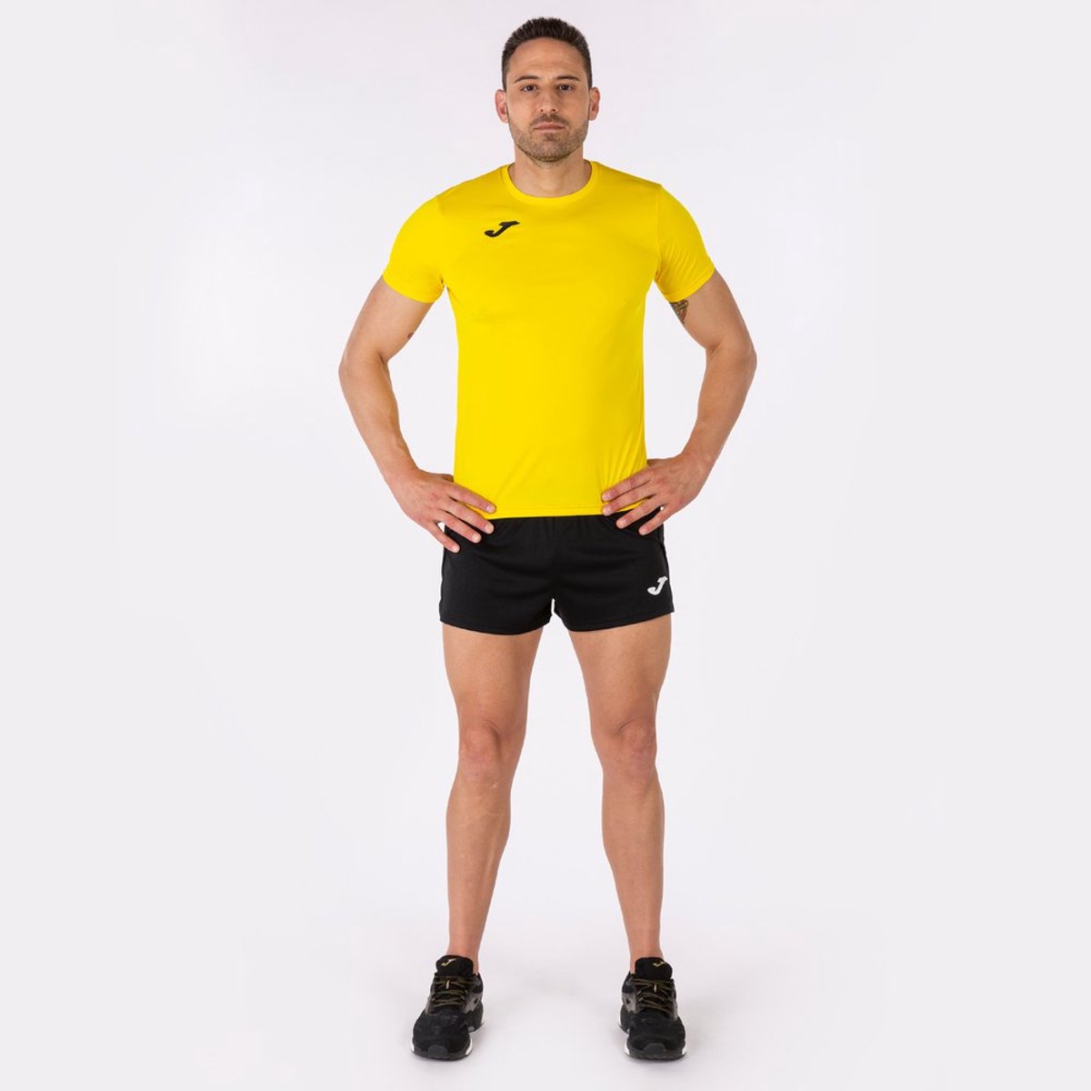 Joma Record Ii T-shirt Met Korte Mouwen Geel XL Man