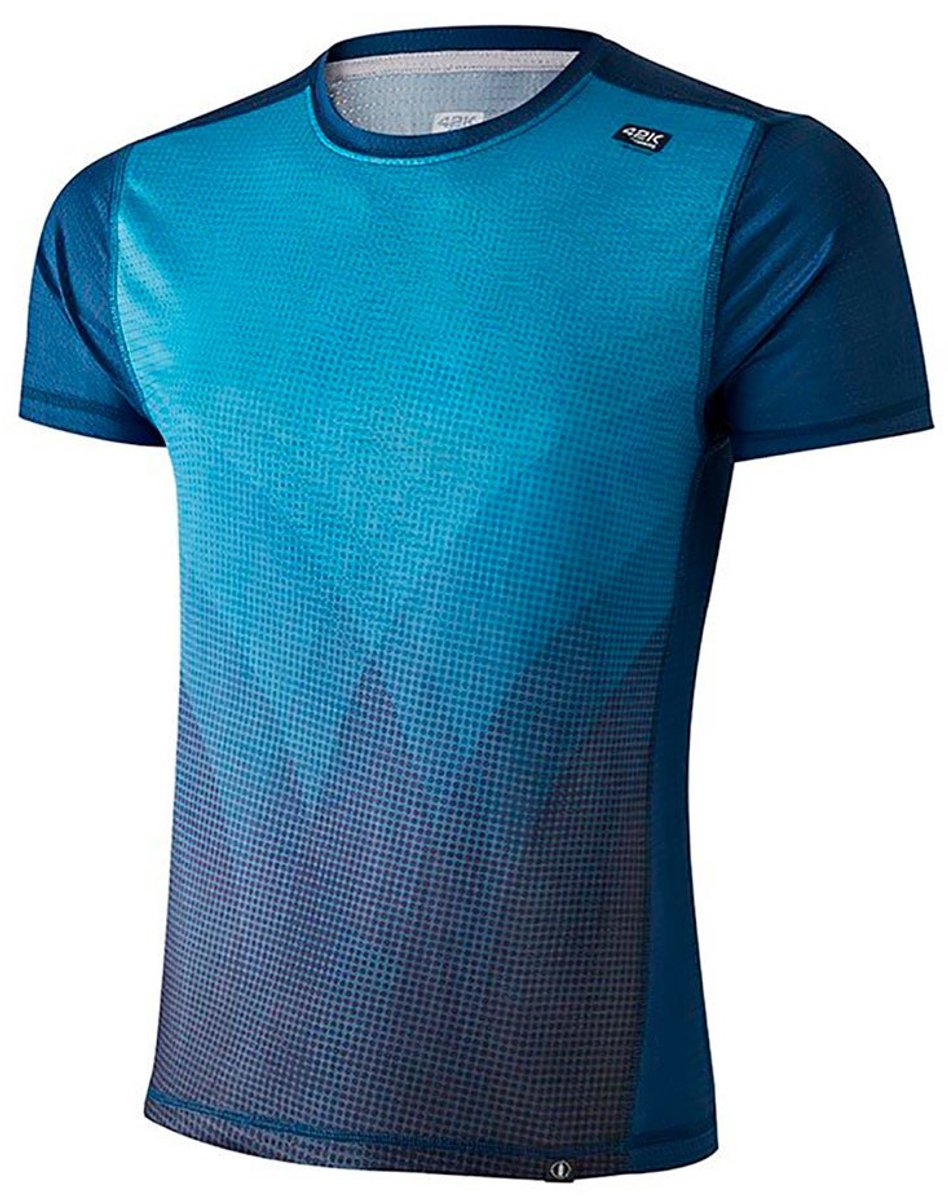 42k Running Elements Recycled T-shirt Met Korte Mouwen Blauw XL Man