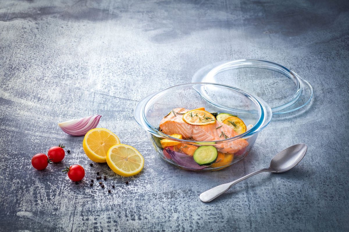 Pyrex - Ovenschaal met deksel - 1,6 L en 0,5 L (1020204) — cadeau in Kookcadeaus - foto 6