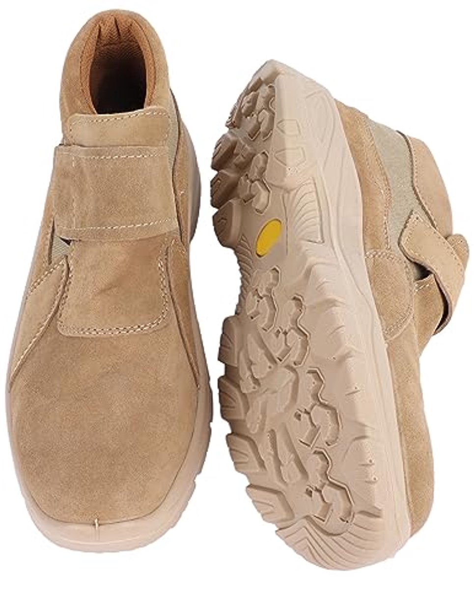 Veiligheidsschoenen voor Heren Brand- en Hittebestendige Schoenen Isolatiebescherming Stevige Bodem voor Alle Seizoenen (Kaki 05 Type)