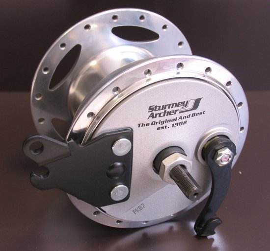 Sturmey Archer Xl-rd3 Trommelrem Achternaaf 36g 3sp Zilver — afbeelding 4