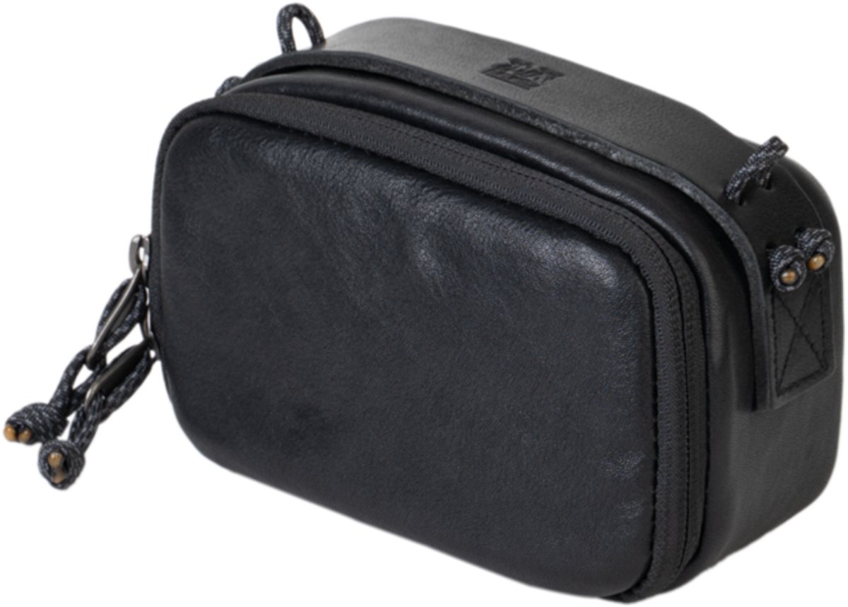 Wotancraft Portable Camera Pouch - maat M - zwart leer - cameratas