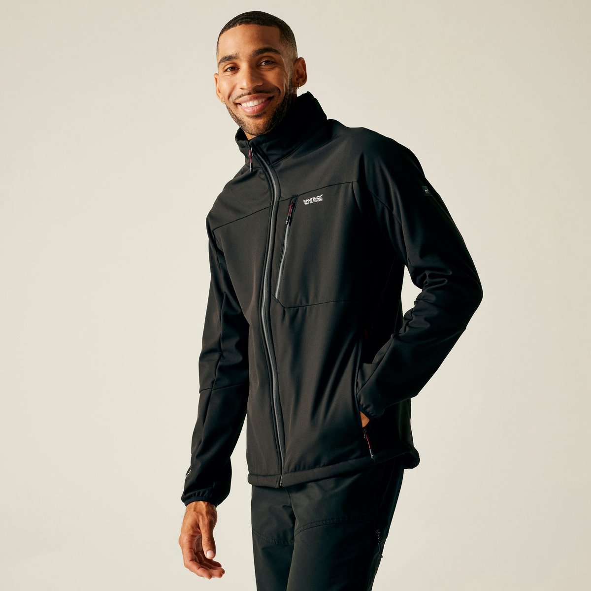 Moutdale isolerende winddichte softshell voor heren Zwart
