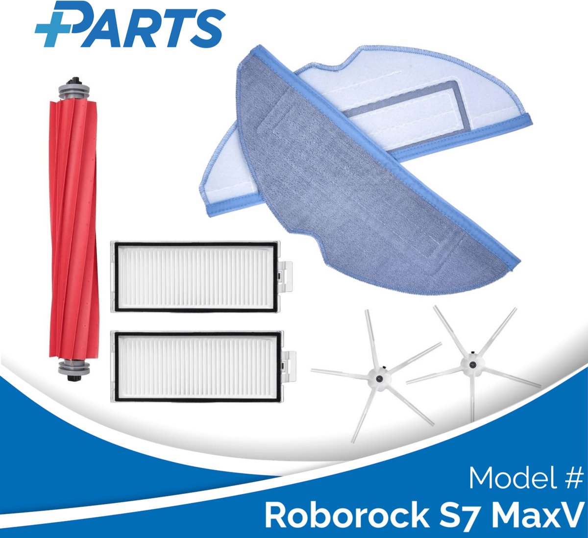Roborock S7 MaxV Onderhoudsset (Plus.Parts® alternatief voor 8.02.0091)