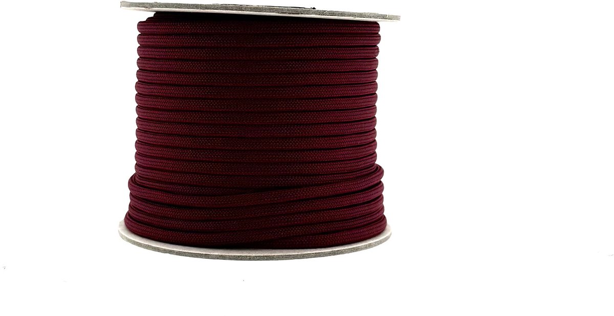 Paracord 550 type III Burgundy-30 mtr