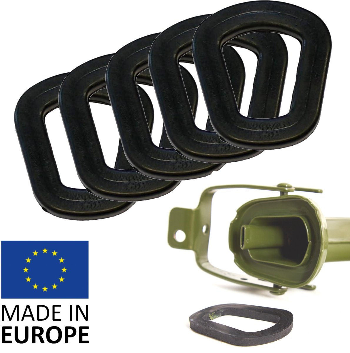 BW® 5x vervangende afdichting voor schenktuit voor brandstoftanks metalen benzinetanks - 5 stuks - Gemaakt in Europa