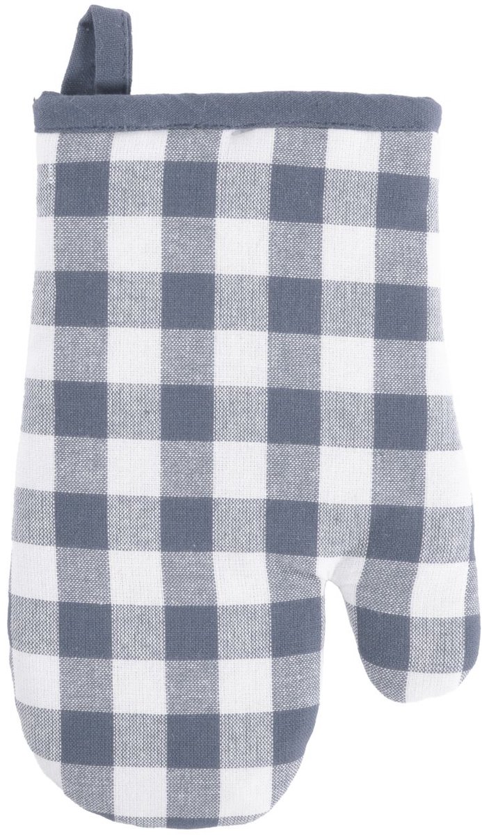 Tiseco Gingham Ovenwant - 28 x 18cm - Blauw