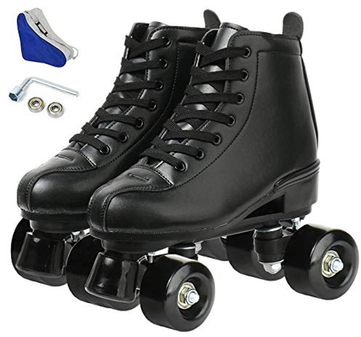 Verstelbare High-Top Rolschaatsen voor Volwassenen - Dubbele Rij Rolschaatsen met Flash Wielen