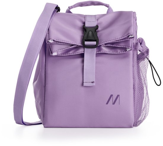 Muitomas Koeltas 8 Liter - Isolation thermique - Un compartiment central - Poche latérale pour bouteille - Sangle d'épaule réglable - Violet