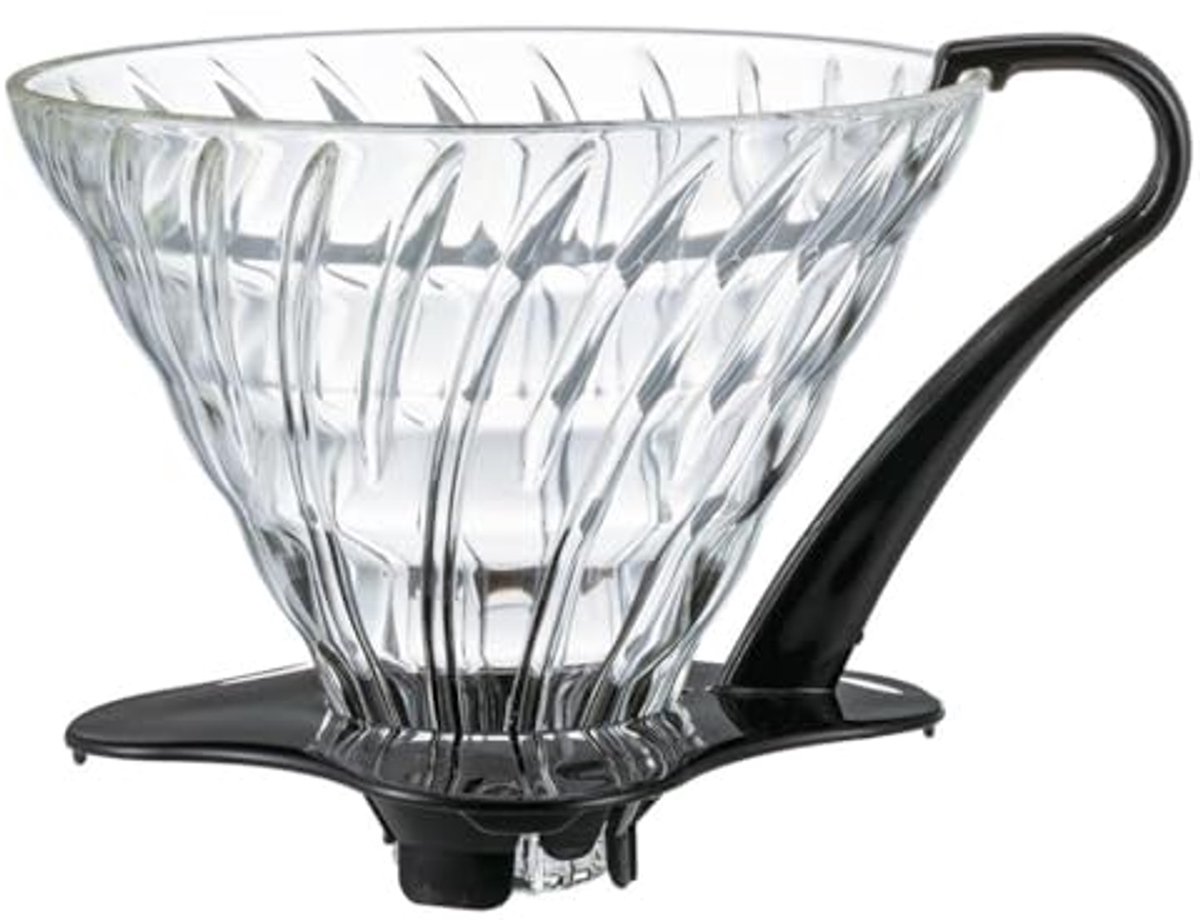 Glazen Koffie Dripper V60 03 - Zwart
