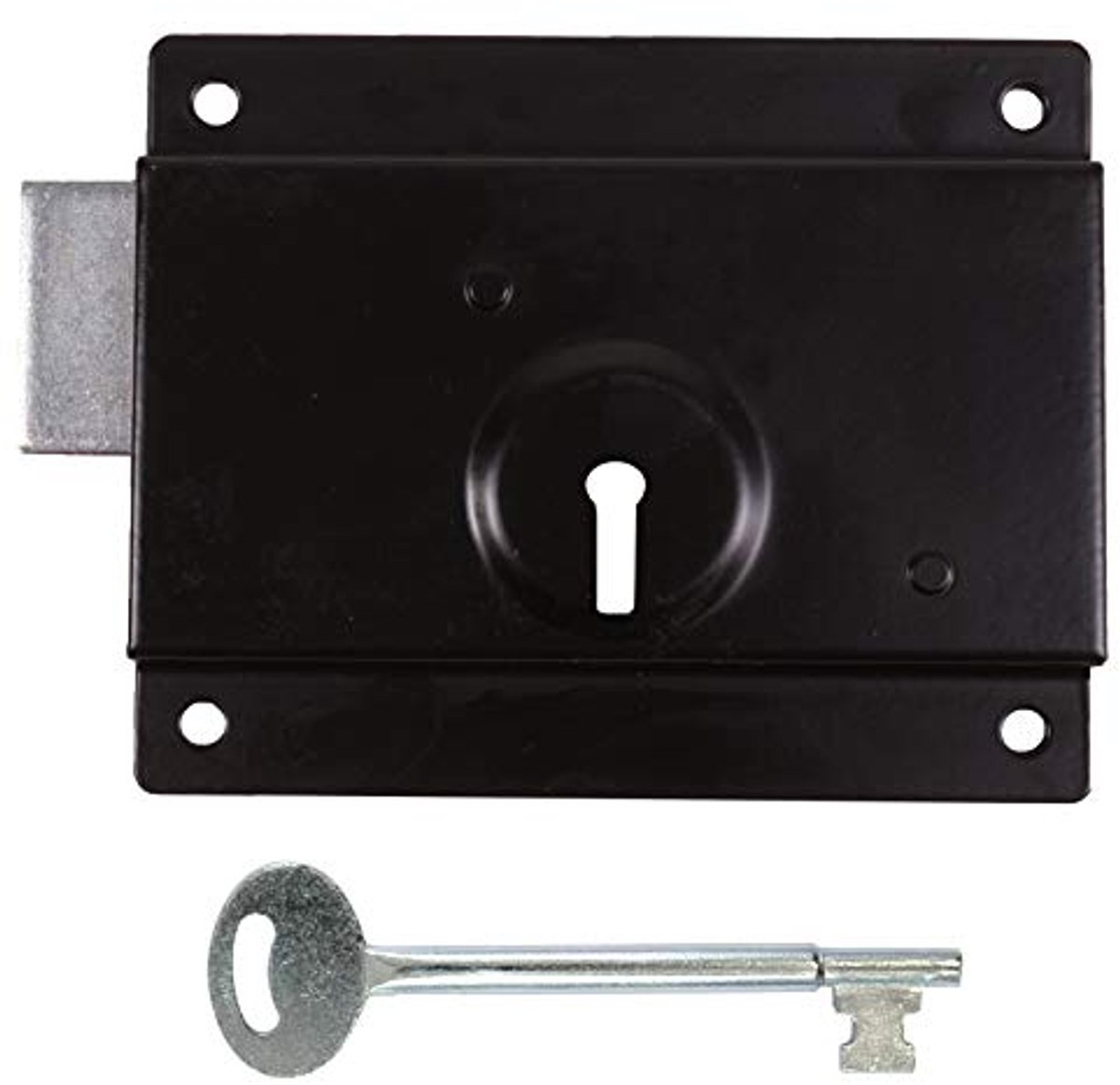 Antiek 5 inch Geperste Velg Lock-Opbouw Schuur en Poort Deadlock