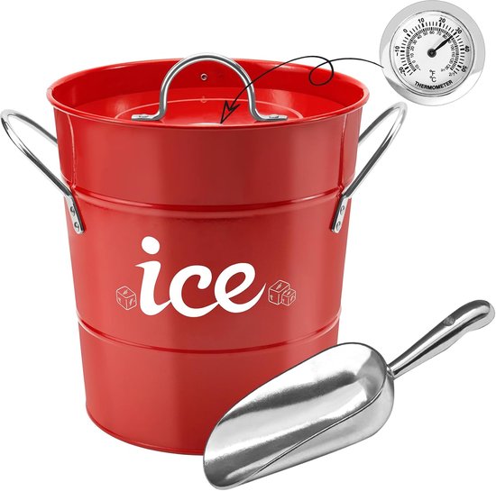 Seau à Glace Avec Cuillère – Vintage, Occasion, Pour Apéros Stylés