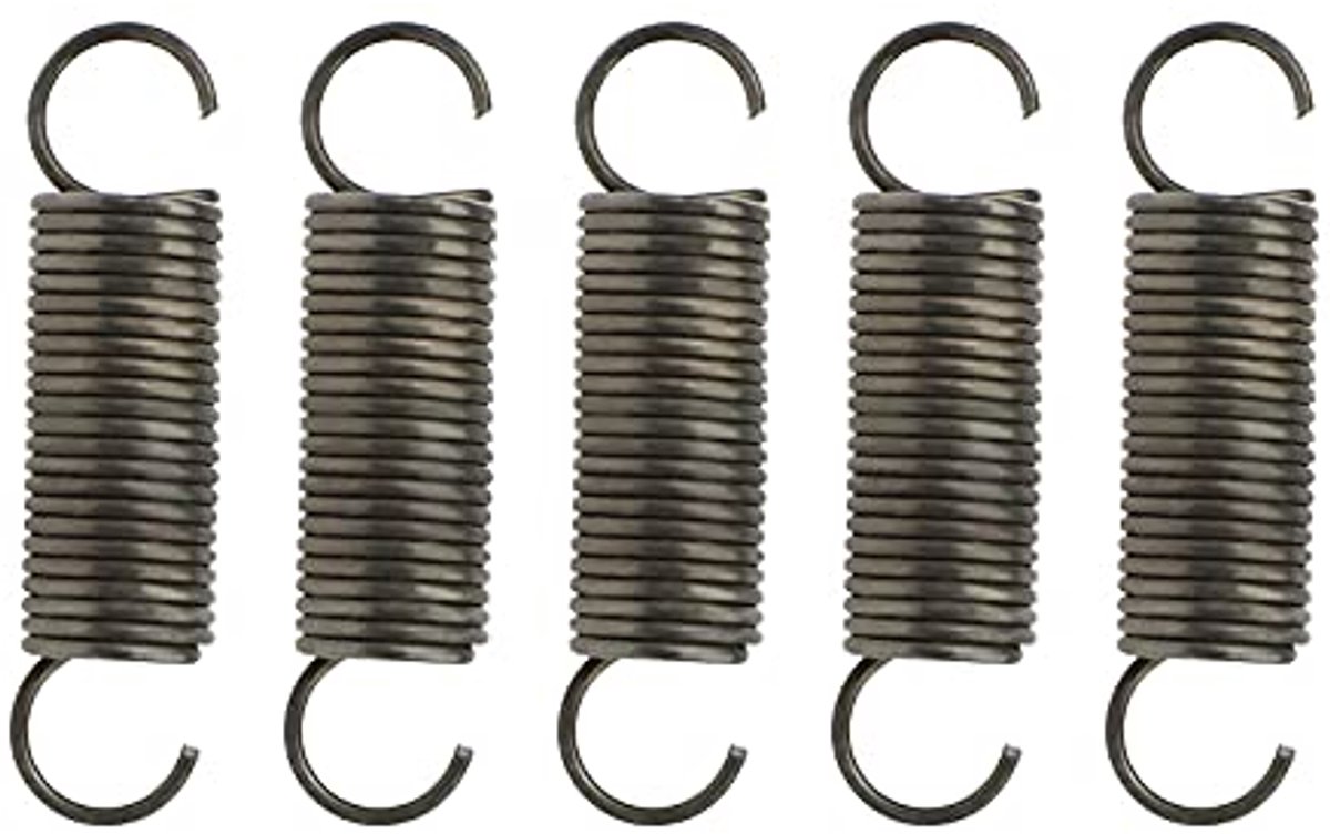 5X Extension Compressed Spring Dual Hook Spring Diameter 1mm OD 10mm Length 40mm for Furniture Screen Doors Repair Projects
